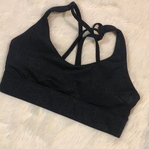 Black Paisley Light n Tight Strappy Bra